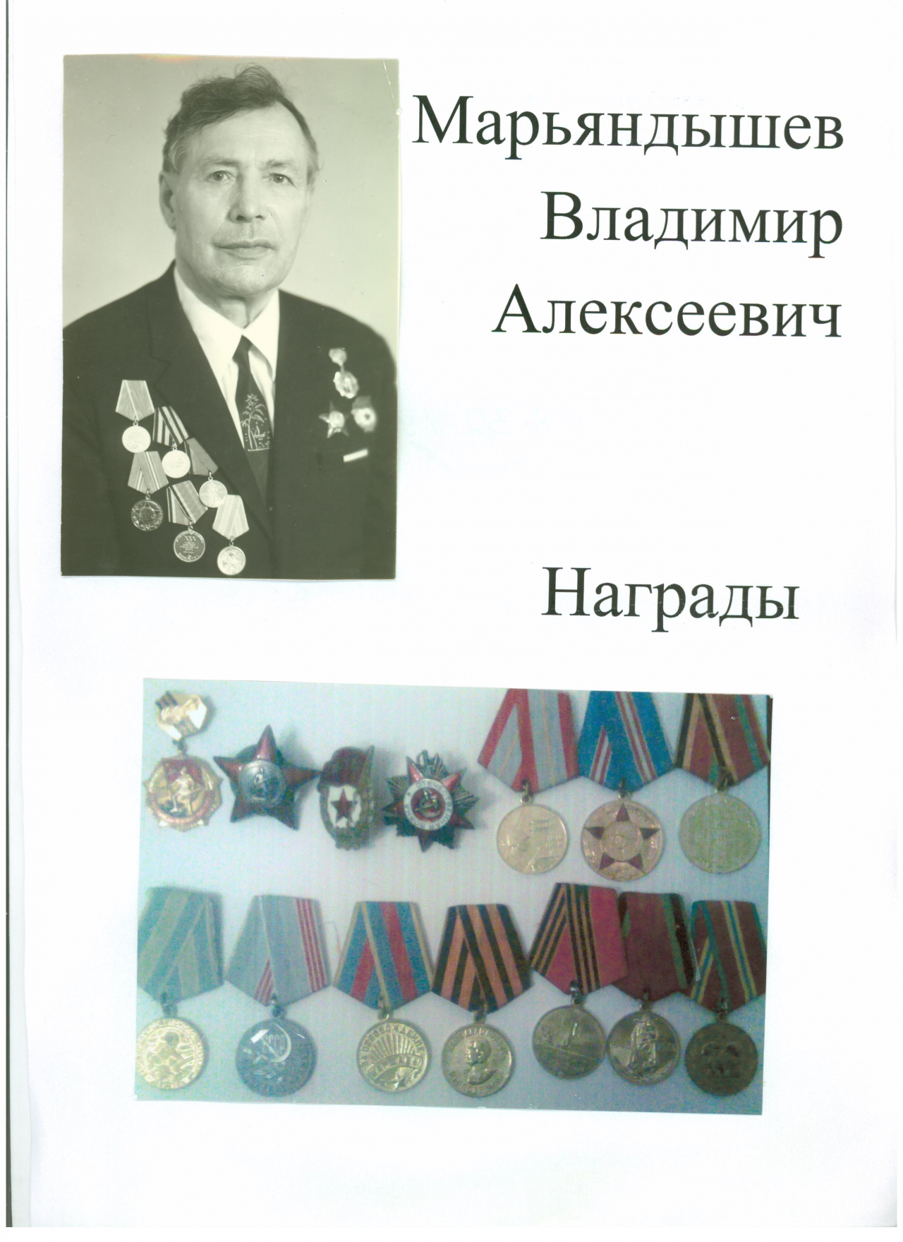 Марьяндышев Владимир Алексеевич